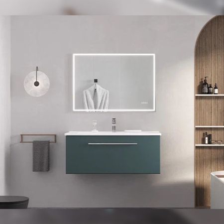 Тумба под раковину подвесная Velvex Posse tp.POS.OSK.105.1Y верде, 105 см, артикул tp.POS.OSK.105.1Y верде