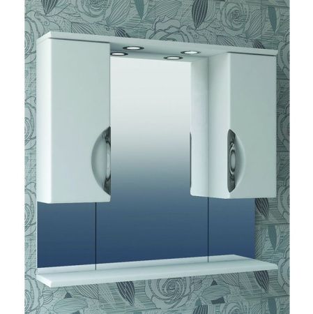 Зеркало со шкафом Vigo Callao 80 с подсветкой Белое