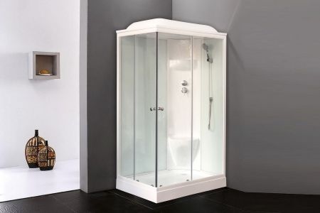 Душевая кабина Royal Bath RB 8120HP6-WT (белое/прозрачное) правая