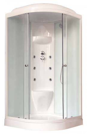 Душевая кабина Royal Bath RB 100HK7-WC (белое/матовое)