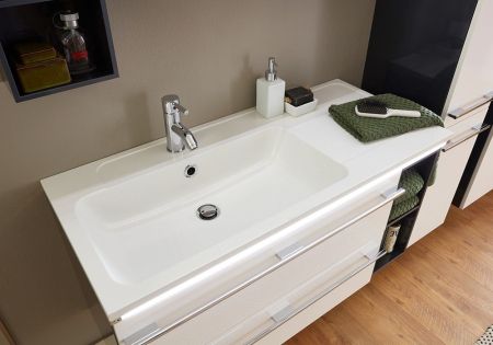 Marlin 3250star, раковина из минерального литья правая 100,5 см, цвет белый, артикул MWSTA10R