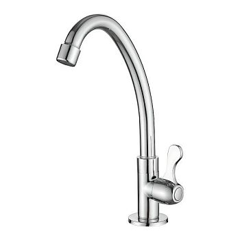 Кран на одну воду Haiba HB4185, хром