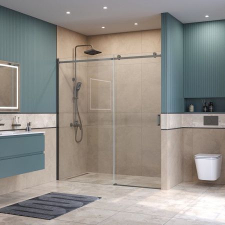 SOFT_CLOSE-2-BF-1-180-C-GM Душевая дверь, артикул SOFT_CLOSE-2-BF-1-180-C-GM