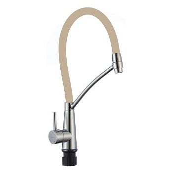 Смеситель для кухни с гибким изливом Fmark FS8255A-12, хром