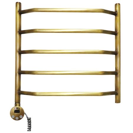 Электрический полотенцесушитель Domoterm Лаура П5 500*500 АБР E L Античная бронза, артикул ЛаураП5500*500АБРEL