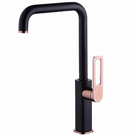 Смеситель для кухни Iddis Slide SLIBG00i05 Черный Розовое золото, артикул SLIBG00i05
