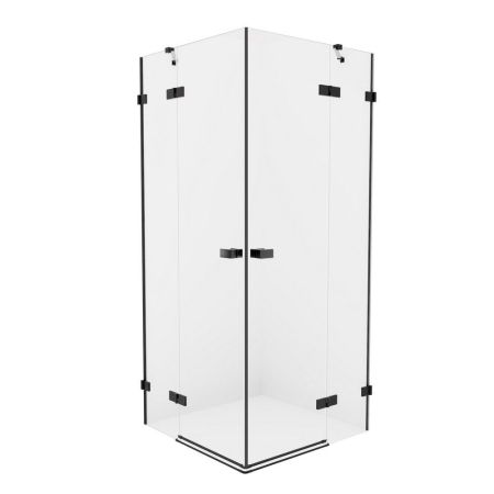 Душевое ограждение NEW TRENDY AVEXA BLACK 90x80x200 EXK-1612 (черный), артикул EXK-1612