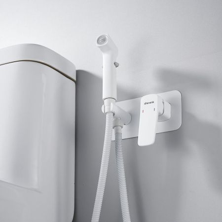 Гигиенический душ со смесителем Shevanik S9905C, белый