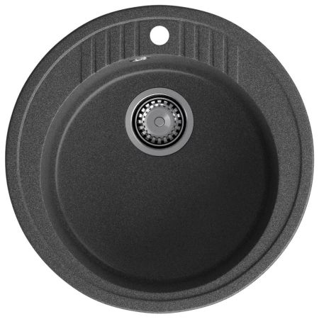Кухонная мойка GranFest RONDO 520, графит, артикул R-520 графит