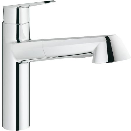 Смеситель для кухни GROHE Eurodisc Cosmopolitan с выдвижной лейкой, хром (32257002)