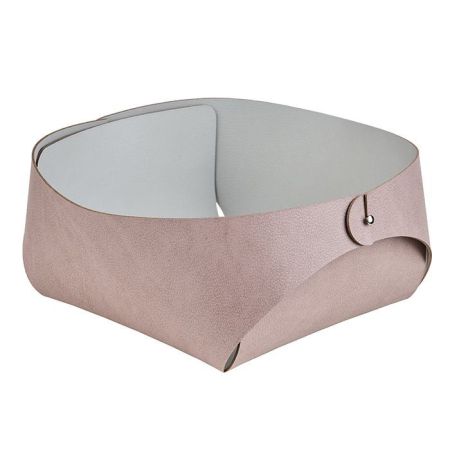 ADJ Корзинка Flora, 20x20xH9 см., цвет: пепельная роза/устричный, артикул 0040.07/02