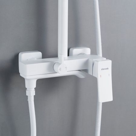 Душевая система Shevanik S4036C, белый