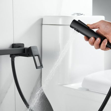 Гигиенический душ со смесителем Raffine F0596H-1, черный