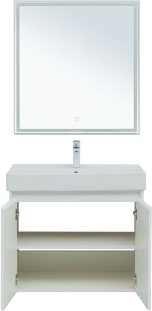 Мебель для ванной Aquanet Nova Lite 75 белый глянец (2 дверцы), артикул 00302535