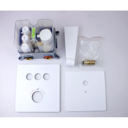 Душевая система встраиваемая с термостатом Bronze de Luxe OMG! 1011W, белый, артикул 1011W