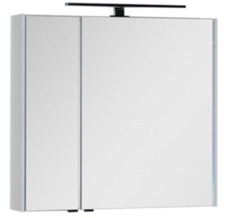 Зеркальный шкаф Aquanet Латина 80 белый, артикул 00179635