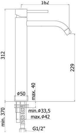 Смеситель для раковины Paffoni Light LIGX081CR, артикул LIGX081CR