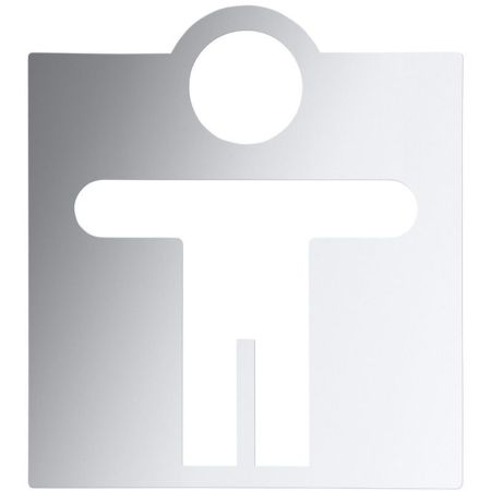 HOTEL значок мужской туалет, блеск, артикул 111022032