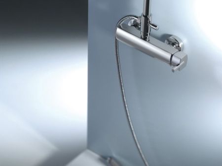 Душевая система Webert Azeta AZ870105 Хром с верхним душем PVC, артикул AZ870105015PVC