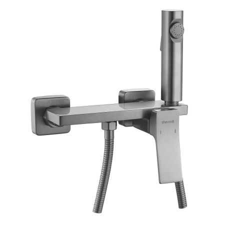 Гигиенический душ со смесителем Shevanik S6105T-1, оружейная сталь