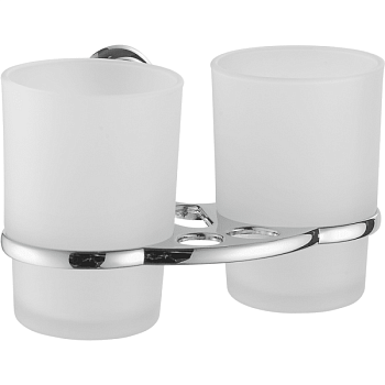 Стакан двойной для ванной комнаты FASHUN A1508, хром