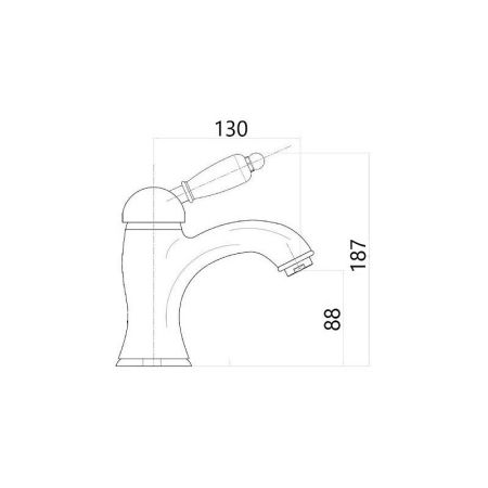 Смеситель для раковины Maretti Avorio AV32RF53 с донным клапаном, бронза