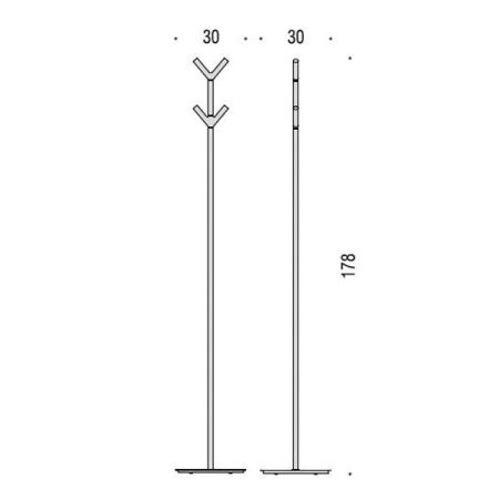 Colombo Planets Стойка 178 см, цвет: хром, артикул B9812.CR