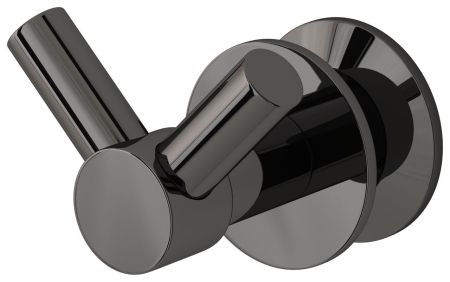 Крючок, Сунержа, ВИКТОРИЯ, двойной, ширина, мм-50, глубина, мм-50, высота, мм-50, тип установки-между перемычками полотенцесушителя, для водяных и электрических моделей, материал-нержавеющая сталь, крепления в комплекте, цвет-черный хром, артикул 01-2010-0002