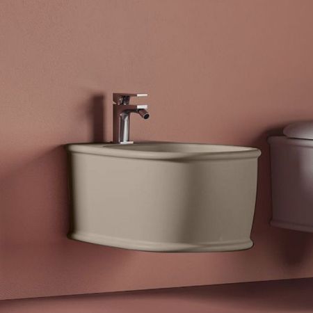 Artceram ATELIER Биде подвесное 52х37см, с 1 отв под смеситель, цвет: matera