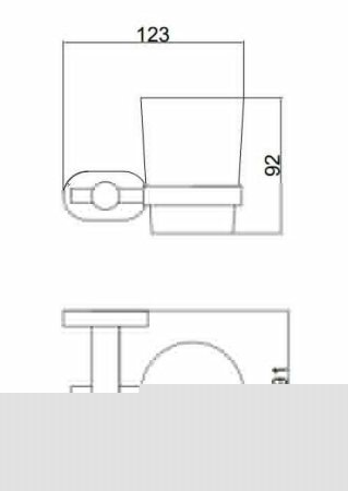Стакан для ванной комнаты BELZ B90506, вороненая сталь, артикул B90506