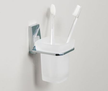 Стакан для зубных щеток WasserKRAFT Lopau K-6028 Хром, артикул K-6028