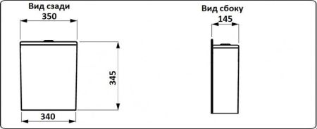 Унитаз напольный CeramaLux 1217A, артикул 
