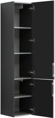 Шкаф-пенал Aquanet Алвита 35 серый антрацит, артикул 00240197