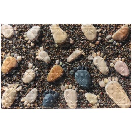 Коврик для входной двери Fora 40х60 FOR-DOOR22 Пляжные следы