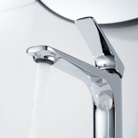 Смеситель для раковины высокий Shevanik S4211, хром, артикул S4211