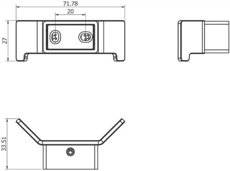 Двойной крючок Langberger Accessories 37532А Хром