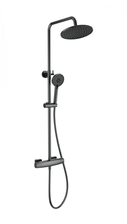 Душевая система с термостатом WONZON & WOGHAND NEO, Темный графит (WW-B3035-A-BGG), артикул WW-B3035-A-BGG