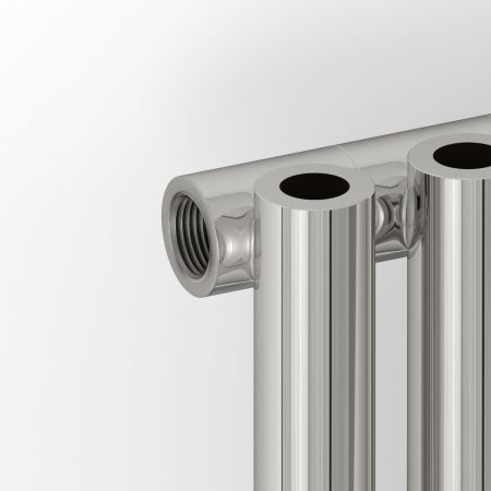 Отопительный радиатор ЭСТЕТ-0 н/ж 1800х180 / 4 сек (Матовый белый), артикул 30-0331-1804