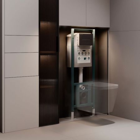 Инсталляция для подвесного унитаза Knotlor ISWC401FG, бирюзовый, артикул ISWC401FG