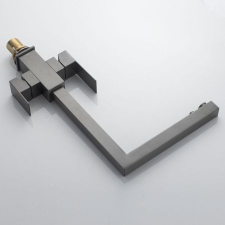 Смеситель для кухни с подключением фильтра Shevanik S148T, оружейная сталь, артикул S148T