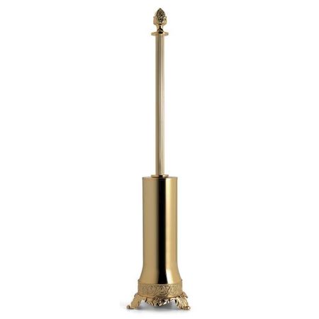 3SC Bally Туалетный ёршик напольный, ручка Queen,цвет: золото 24к. Lucido