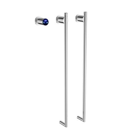 Полотенцесушитель электрический Terminus Рондо П2 35х76, хром, артикул 4670078568151