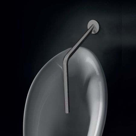 Kerasan Artwork Излив настенный для писсуара Groove, нерж сталь сатинированная