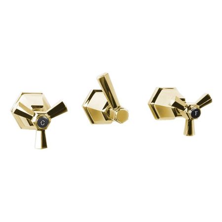 Stella Eccelsa Встраиваемый смеситель для ванны/душа 3254 с переключателем, цвет: золото 24К, артикул EC 01301 AU00