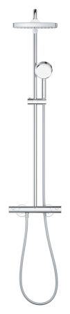 Душевая система GROHE Tempesta Cosmopolitan 250 CUBE с термостатом настенного монтажа, хром (26689000), артикул 26689000