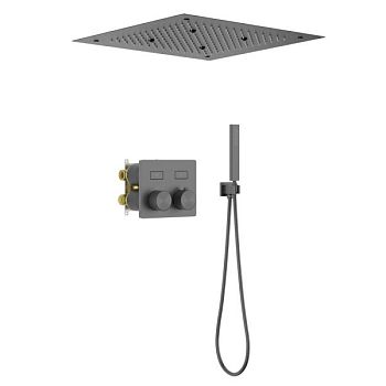 Душевая система встроенная с термостатом Timo Petruma черное золото (SX-5209/18SM)