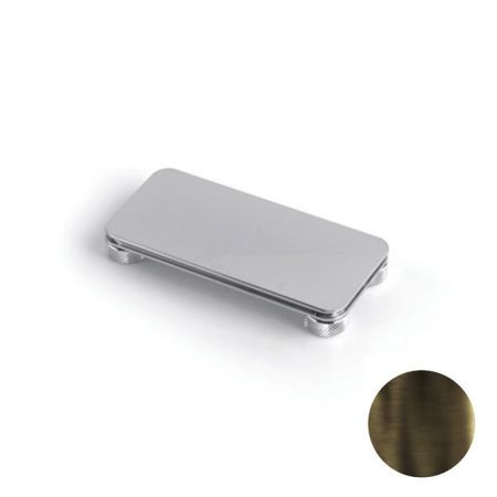 Мыльница, Bertocci, Officina 01, ширина, мм-124, глубина, мм-60, высота, мм-16, тип установки-настольный (свободностоящий), цвет-Industrial Bronze, артикул 127 7531 8600