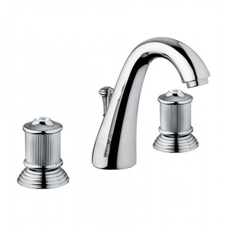 Bongio Impero Смеситель для раковины, цвет хром/Swarovski -синий/красный, артикул 06501CR00