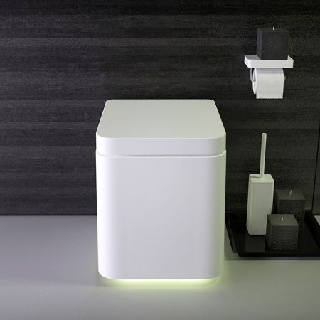 KNIEF Shine Унитаз подвесной БЕЗОБОДКОВЫЙ 58х39х41 см, с сиденьем белым микролифт , цвет белый матовый, артикул 0600-044-01Rbi matt