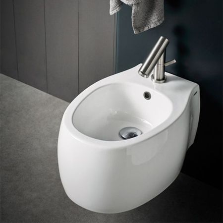 Agape Pear 2 Биде подвесное 38x52.8x25.5 см, цвет: матовый белый, артикул ACER0897BZP *1